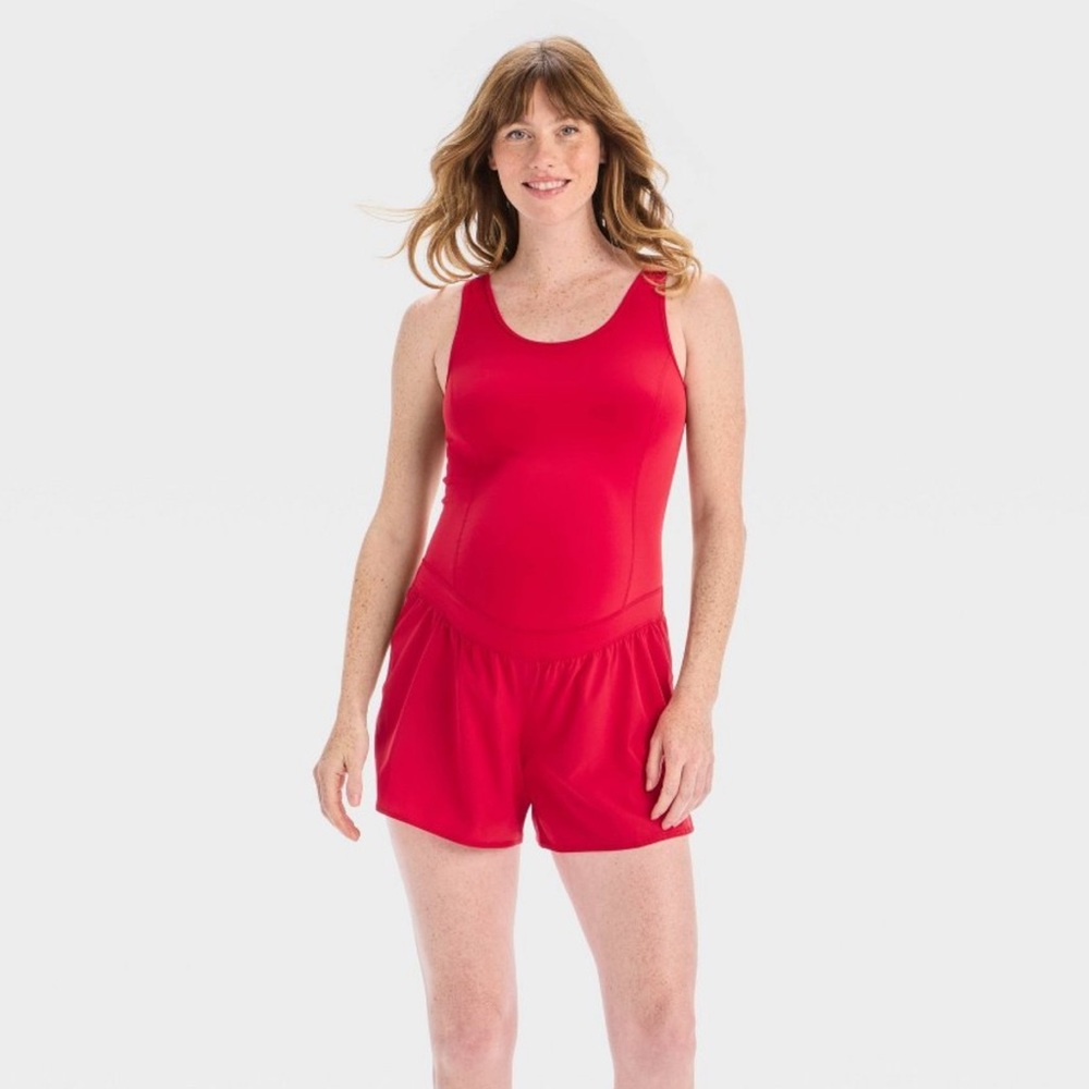 Isabel by Ingrid + Isabel Athletic Active Maternity Romper Size M F29